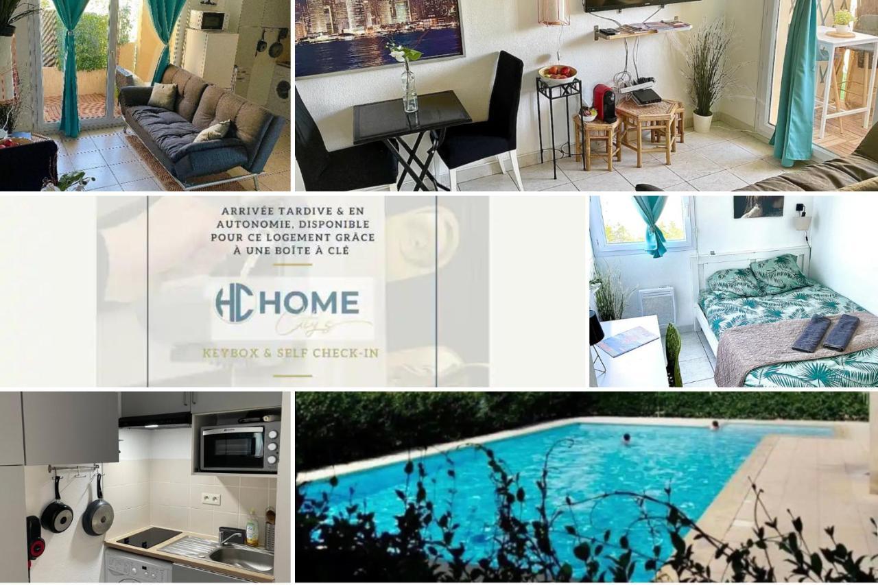 Appt Lumineux, Piscine, Wifi Apartment Montpellier Exterior foto